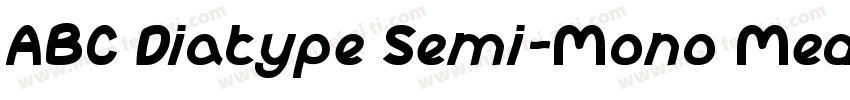 ABC Diatype Semi-Mono Medium字体转换
